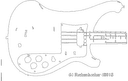 Rickenbacker 4001S Bass Guitar DXF Vector File for Laser Cutting