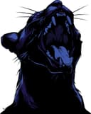 Roaring Panther Head Vector Graphic for Laser Cutting
