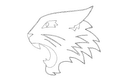 Roaring Wildcat Head Vector Design - Free DXF File for CNC