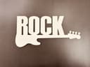 Rock Music Guitar Sign Wall Decor - Free Vector File