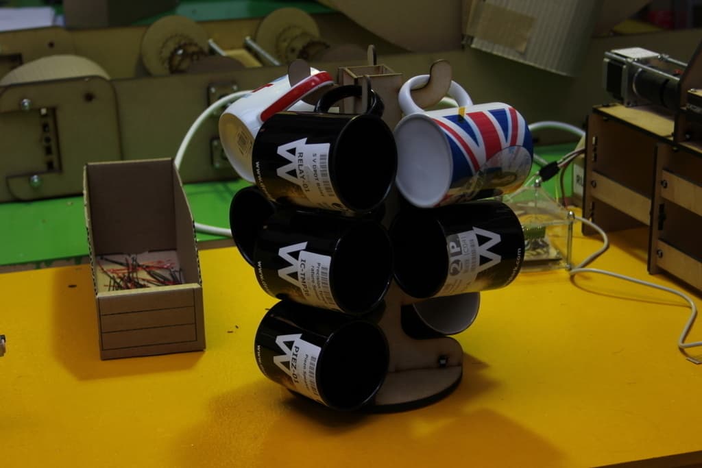 Rotating Mug Tree Stand Laser Cut Vector File
