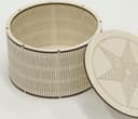 Round Flexible Wood Box with Star Lid Laser Cut Vector File