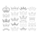 Royal Crown Collection Vector Set for Laser Cutting DXF