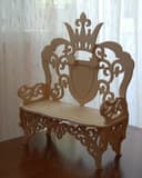 Royal Crown Throne Chair Laser Cut Vector File