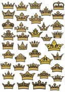 Royal Crown Vector Collection for Laser Cutting DXF Files