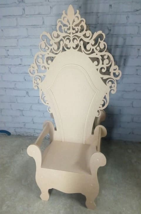 Royal Throne Chair Laser Cut Vector File