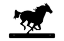 Running Horse Decorative Sign Vector File (DXF)