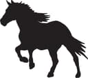 Running Horse Silhouette Vector File for CNC Laser Cutting