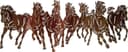 Running Horses Herd Wall Art Vector DXF File