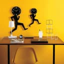 Running Man Wall Clock Vector Design for Laser Cutting