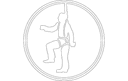Safety Harness Worker Sign Vector File DXF