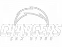 San Diego Chargers Logo Vector for Laser Cutting DXF File