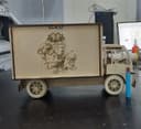 Santa Christmas Delivery Truck Laser Cut File Vector