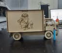 Santa Christmas Delivery Truck Laser Cut Vector File