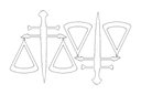 Scales of Justice Vector Design - Free DXF File