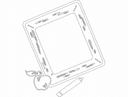 School Chalkboard Frame Vector for Laser Cutting DXF