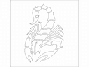 Scorpion Silhouette Vector Design for Laser Cutting DXF