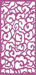 Seamless Cloud Pattern Decorative Laser Cut Panel Vector