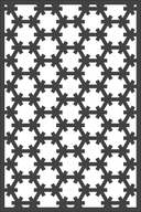 Seamless Geometric Hexagon Pattern Vector DXF for Laser Cutting
