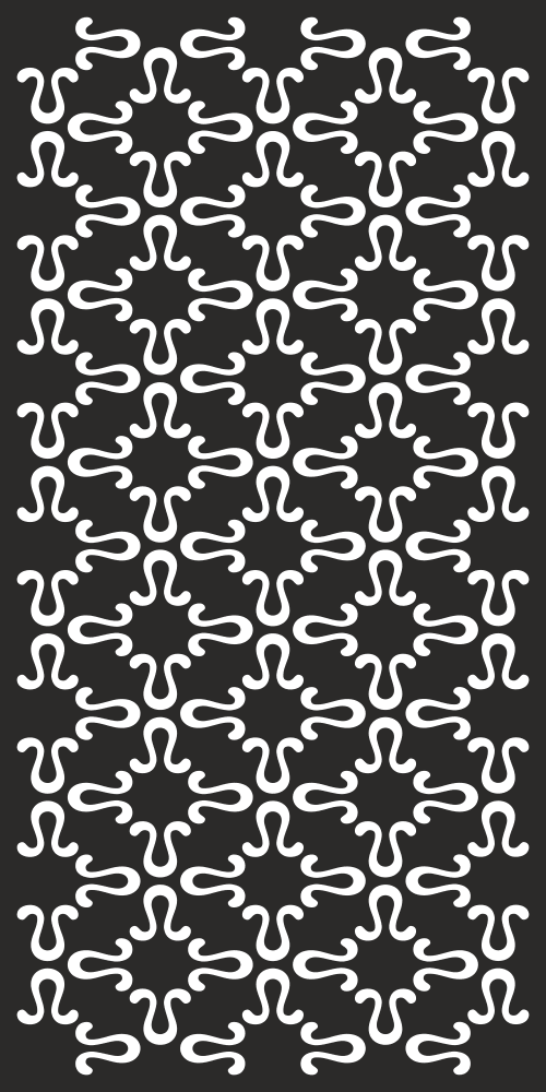 Seamless Geometric Lattice Pattern Vector for Laser Cutting