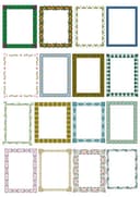 Set of 16 Decorative Floral Frame Borders Vector Files