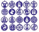 Set of 20 Christmas Tree Ornaments Laser Cut Files SVG DXF