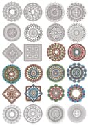 Set of 24 Intricate Mandala Vector Designs for Laser Cutting