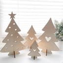 Set of 3D Laser Cut Christmas Trees Vector Files