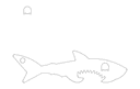Shark Bottle Opener Vector File for CNC Laser Cutting