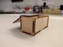 Simple Hinged Wooden Box Vector Template for Laser Cut DXF