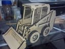 Skid Steer Loader 3D Puzzle Laser Cut Vector File