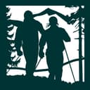 Skiers Mountain Adventure Panel Vector DXF File