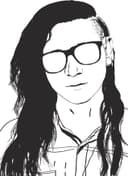 Skrillex Portrait Vector Line Art for CNC and Laser Cutting