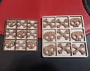 Skull and Crossbones Tic Tac Toe Game Laser Cut Vector