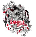 Skull Angel Reaper Grunge Vector Design for Apparel and CNC