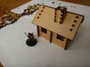 Small Log Cabin 3D Puzzle Laser Cut Vector File