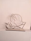 Snow White with Apple Silhouette Laser Cut Vector DXF File