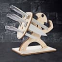 Spartan Warrior Knife Block Vector File for Laser Cutting