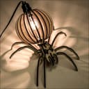Spider Desk Lamp 3D Puzzle Laser Cut Vector File (DXF)