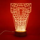 Spider-Man 3D Illusion Night Light Laser Cut Vector File