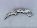Spider Web Karambit Knife Vector File for Laser Cutting