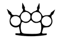 Spiked Brass Knuckles Vector Design for Laser Cutting DXF
