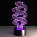 Spiral 3D Optical Illusion Lamp Laser Cut Vector File