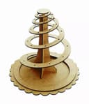 Spiral Lollipop Display Stand Laser Cut Vector DXF File