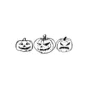Spooky Jack-O'-Lantern Trio Laser Cut Vector File (DXF)
