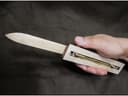Spring-Loaded Switchblade Knife 3D Puzzle DXF Vector File