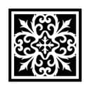 Square Decorative Scrollwork Panel Vector File for Laser Cutting