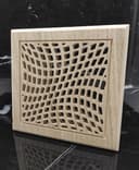Square Wavy Pattern Ventilation Grill Laser Cut Vector File