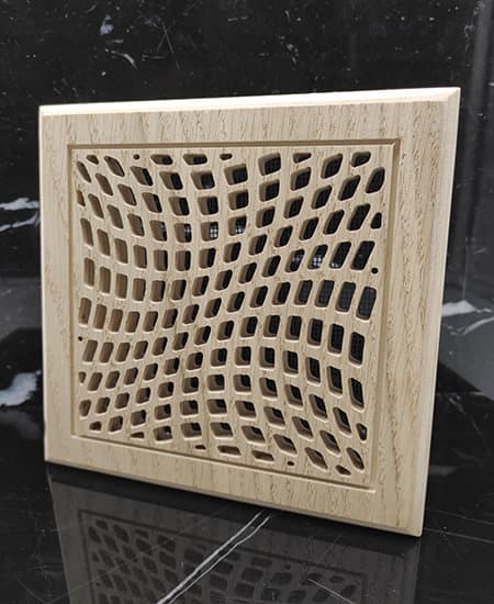 Square Wavy Pattern Ventilation Grill Laser Cut Vector File