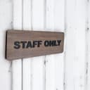 Staff Only Office Sign Vector File for Laser Cutting